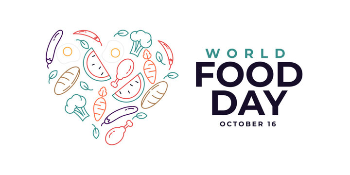 World food day illustration template design