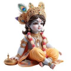 Shree Krishna for Janmashtami, Makhan Chor, Bal Krishna, Cute