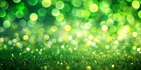 Fototapeta premium Green abstract background with defocused bokeh lights , green, abstract, background, bokeh, lights, blurred, glowing, soft