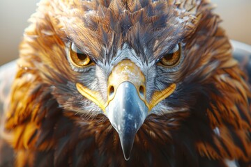 Close-up of a Golden Eagle's Face
