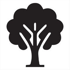 Obraz premium silhouettes of trees. Black templates of natural nature trees, evergreen forest firs, and spruces. Woodland trees in a vector artwork on a white backdrop