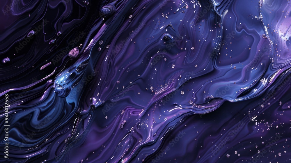 Poster vibrant liquid abstract background with flowing swirls of colorful paint, dynamic fluid art with mar