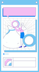 Internet financial management investment flat vector concept operation hand drawn illustration
