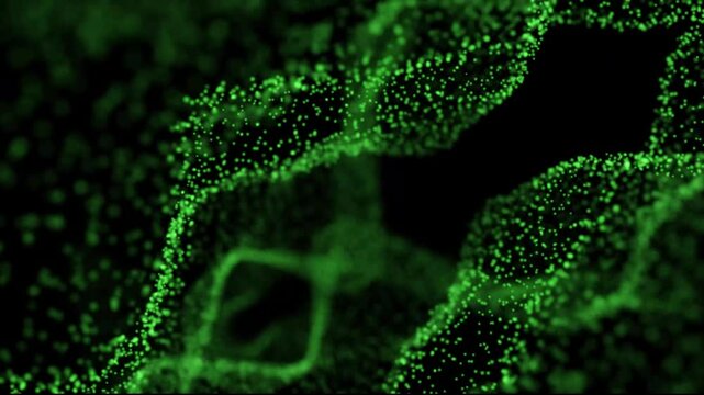 Live background for video. Moving particles for desktop wallpaper. Animation in After Effects