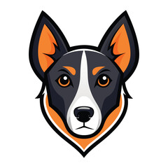 vector dog head logo