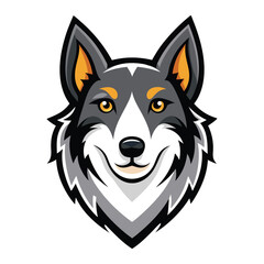 vector dog head logo