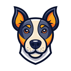 vector dog head logo