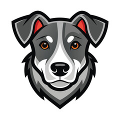 vector dog head logo