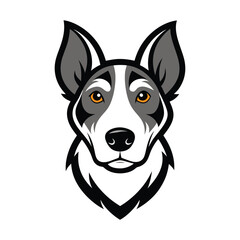 vector dog head logo