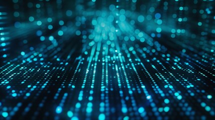 1. Glowing blue pixelated text BLACK FRIDAY on dark digital background, cyberpunk style, arcade font, neon light effect, technology theme, digital grid pattern, 8-bit aesthetic, retro futuristic