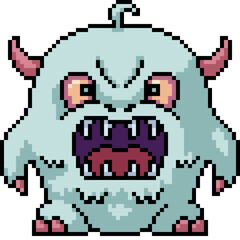 pixel art of scary monster kid