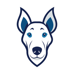 vector dog head logo