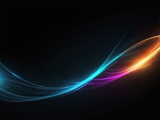 Abstract color speed light curveblack technology background