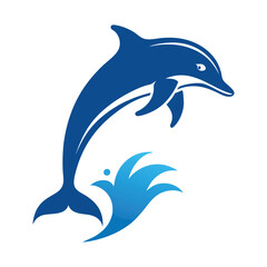 Fototapeta premium dolphin silhouette vector