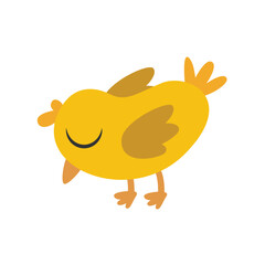 Cute Chick Vector Illustration for Children