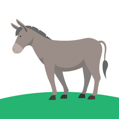 Charming Donkey Vector Art for Creative Projects