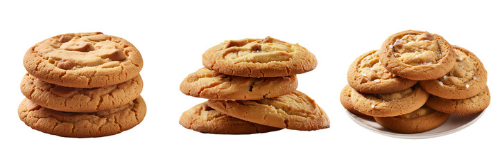 cookies isolated on transparent background