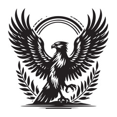 Obraz premium vector,eagle silhouette