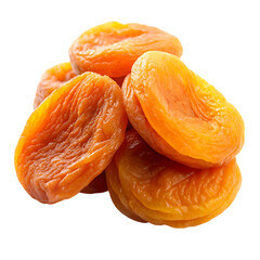 Dried Apricot Isolated on a Clean White Background for Healthy Snack and Food Photography