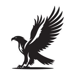 vector,eagle silhouette