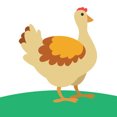Colorful Turkey Vector Illustration in Flat Design Style