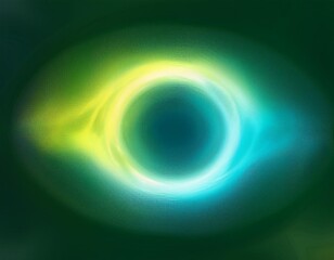 Fototapeta premium Metallic Neon Ombre: Vibrant Turquoise and Lime Green Splash with White Highlights