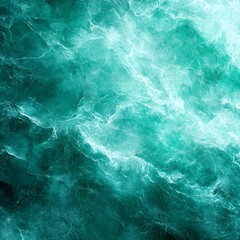 Fototapeta premium A mesmerizing abstract ocean texture in vibrant turquoise, showcasing dynamic waves and fluid movement, perfect for backgrounds.