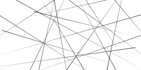 Abstract lines in black and white tone of many squares and rectangle shapes on white background. Chaotic abstract line seamless pattern. 