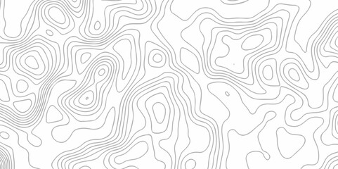 Topography wave vector digital grid counter line map. topo stripe line topographical black line and white minimal texture background.