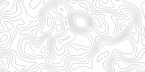 Topography wave vector digital grid counter line map. topo stripe line topographical black line and white minimal texture background.