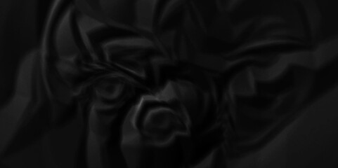 Dark black old paper wrinkle ripped crumple crafts cardboard and ragged retro recycle canvas texture background