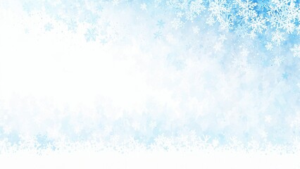 Fototapeta premium A Wintery Wonderland: Delicate Snowflakes Dancing on a Frozen Sky