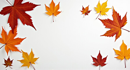 autumn leaves frame