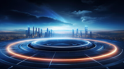 generated Illustration generated illustration of IT roadmap modern technology