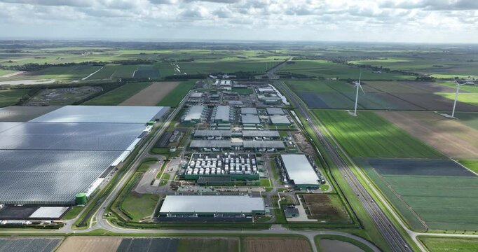 Data center, internet ad cloud storage infrastructure in Middenmeer, The Netherlands.