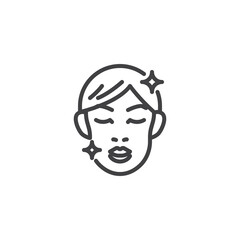 Healthy Skin line icon