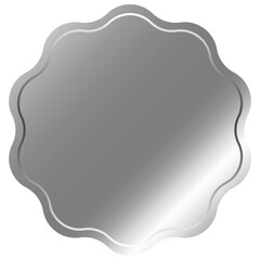 Silver Label Aluminium Foil Sticker 