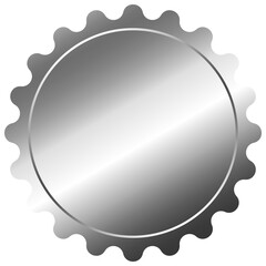 Silver Label Aluminium Foil Sticker 