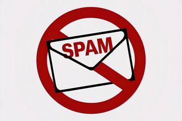 A striking and symbolic illustration of a spam email
