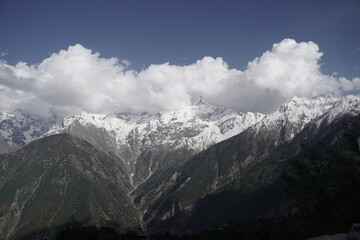 Kinnaur Kailash at dusk, Kalpa, Kinnaur district, Himachal Pradesh, Himalayas, India