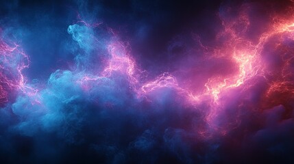Abstract Blue and Pink Glowing Energy Texture