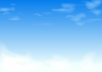 青空の背景イラスト