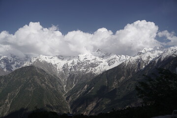 Kinnaur Kailash at dusk, Kalpa, Kinnaur district, Himachal Pradesh, Himalayas, India