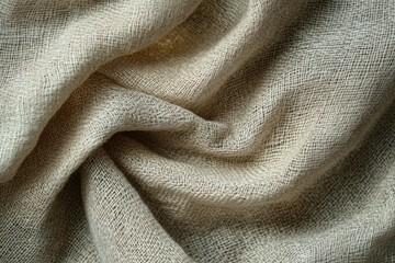Natural linen texture as a background , ai