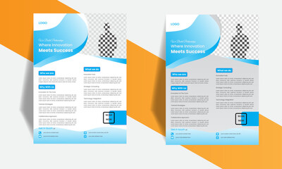 Creative corporate modern business flyer design template