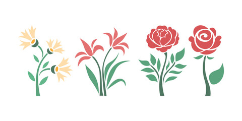 Diverse Floral Vector Collection for Creative Design