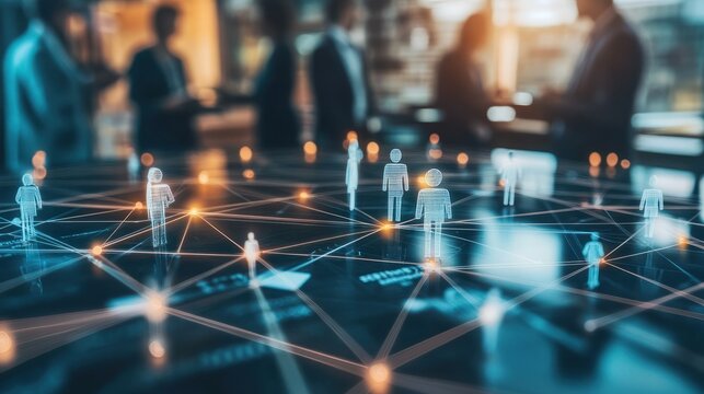 Global Business Connections.. Corporate networking. Concept of networking in a corporation.