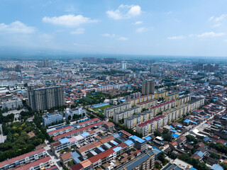 Naklejka premium view of city,named yuncheng,shanxi