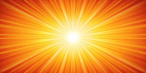 Obraz premium Vibrant orange sun burst with rays radiating outwards, bright, glowing, fiery, vibrant, burst, explosion, sunshine, sunlight, beams