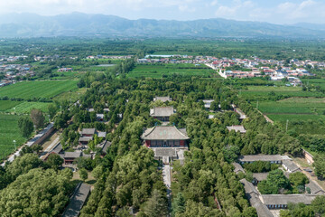 Obraz premium view of palace park,named yongle palace in yuncheng,shangxi